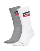 Levis Set de sosete lungi unisex - 2 perechi - Alb/Negru/Gri