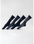 Levi's Set de sosete lungi unisex - 4 perechi - Negru