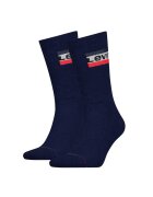 Levis Set de sosete lungi unisex cu logo - 2 perechi - Albastru