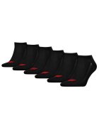 Levis Set de sosete pana la glezna unisex - 6 perechi - Negru
