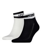 Levi's Set de sosete scurte unisex - 2 perechi - Alb/Negru