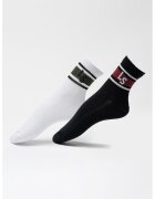 Levi's Set de sosete scurte unisex - 2 perechi - Alb/Negru