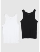 Levis Set de top-uri din bumbac cu model uni - 2 piese - Negru/Alb optic