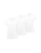 Levis Set de tricouri cu decolteu in V - 3 piese - Alb