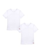 Levi's Set de tricouri cu decolteu la baza gatului - 2 piese - Alb