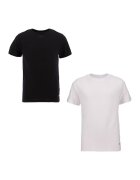 Levi's Set de tricouri cu decolteu la baza gatului - 2 piese - Alb/Negru