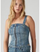Levis Top din denim cu fermoar - Albastru melange