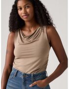 Levis Top slim fit cu fronseuri - Maro deschis