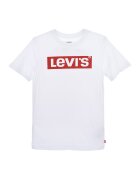 Levis Tricou cu decolteu la baza gatului si imprimeu logo - Rosu/Alb