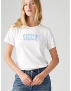 Levis Tricou cu decolteu rotund si imprimeu logo - Albastru pastel/Alb optic