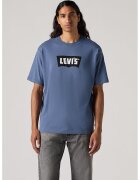 Levis Tricou de bumbac cu imprimeu logo - Albastru lavanda