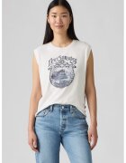 Levi's Tricou din bumbac cu imprimeu logo - Alb