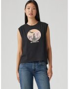 Levis Tricou din bumbac cu imprimeu logo - Negru