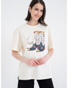 Levi's Tricou lejer din bumbac cu imprimeu - Alb