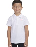 Levis Tricou polo din material pique cu maneci liliac - Alb