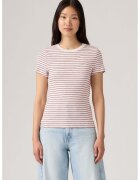 Levis Tricou slim fit de bumbac Essential - Rosu/Alb murdar/Roz
