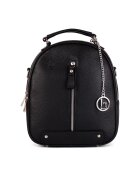 Lia Biassoni Rucsac de piele Cerboli - Negru