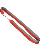 Liebeskind Curea de umar pentru genti - Poliester/Piele naturala - 115 cm - Gri/Rosu