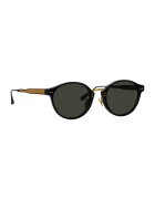 Linda Farrow Ochelari de soare unisex pantos Marco - Auriu/Negru