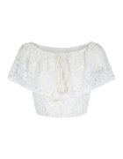 LingaDore Bluza crop din dantela - pentru plaja - Alb murdar