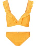 LingaDore Costum de baie cu doua piese si volane - Portocaliu