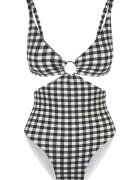 LingaDore Costum de baie intreg cu model in carouri 31379 - Alb/Negru