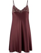 LingaDore Neglijeu din satin cu garnituri din dantela - Visiniu