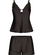 LingaDore Pijama fara maneci - cu insertii de dantela - Negru