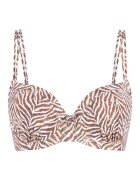LingaDore Sutien de baie cu burete si animal print - Multicolor