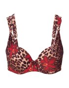 LingaDore Sutien de baie cu burete si animal print - Multicolor