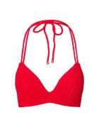 LingaDore Sutien de baie cu decolteu halter si model texturat - Rosu