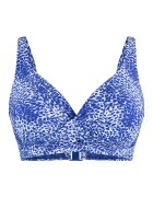 LingaDore Sutien de baie cu model - Alb/Albastru royal
