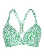 LingaDore Sutien de baie cu model - Alb/Verde