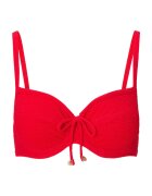 LingaDore Sutien de baie texturat cu funda decorativa pe partea din fata - Rosu