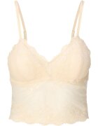 LingaDore Top crop din dantela Daily - Alb fildes