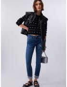 Liu Jo Blugi skinny cu strasuri - Bleumarin