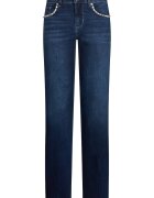 Liu Jo Blugi slim-fit cu strasuri - Albastru inchis
