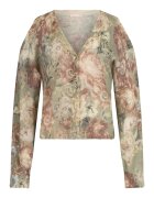Liu Jo Cardigan din amestec de lana si lana alpaca - Verde pal