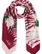 Liu Jo Esarfa cu model floral - Roz zmeuriu