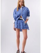 Liu Jo Fusta mini cu dungi - Alb/Albastru