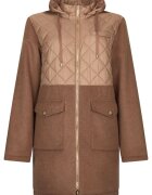 Liu Jo Geaca parka din amestec de lana - Caramel