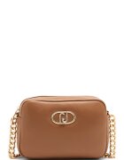 Liu Jo Geanta crossbody cu fermoar Lapuffy - Maro deschis