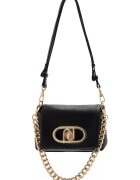 Liu Jo Geanta crossbody cu maner detasabil de lant Lapuffy - Negru