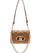 Liu Jo Geanta crossbody matlasata cu clapa Lapuffy - Maro deschis
