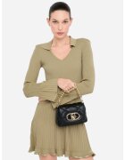 Liu Jo Geanta crossbody matlasata cu clapa Lapuffy - Negru