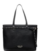 Liu Jo Geanta shopper cu nituri metalice - Negru