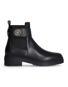 Liu Jo Ghete de piele cu toc masiv - Negru