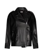Liu Jo Jacheta biker din piele ecologica - Negru