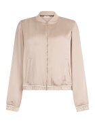 Liu Jo Jacheta bomber cu aspect de satin si banda logo - Bej