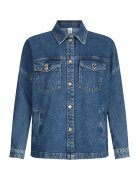 Liu Jo Jacheta din denim cu guler clasic - Bleumarin